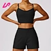 Get seamless comfort and style with our sports bra and shorts set.